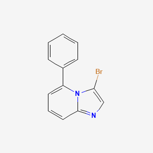 molecular formula C13H9BrN2 B11848789 3-Bromo-5-phenylimidazo[1,2-a]pyridine 