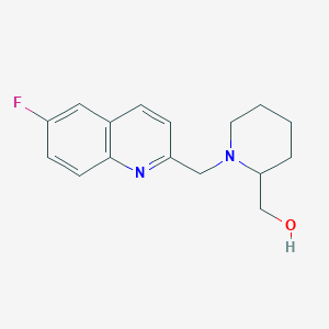 molecular formula C16H19FN2O B11848804 (1-((6-Fluoroquinolin-2-yl)methyl)piperidin-2-yl)methanol 