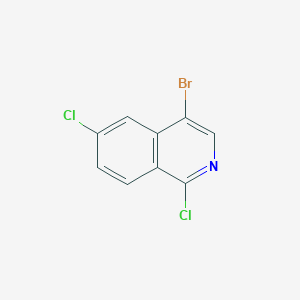 molecular formula C9H4BrCl2N B11849156 4-Bromo-1,6-dichloroisoquinoline 