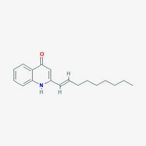 molecular formula C18H23NO B11849303 (E)-2-(Non-1-en-1-yl)quinolin-4(1H)-one 