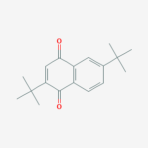 molecular formula C18H22O2 B11849363 1,4-Naphthalenedione, 2,6-bis(1,1-dimethylethyl)- CAS No. 31592-22-0