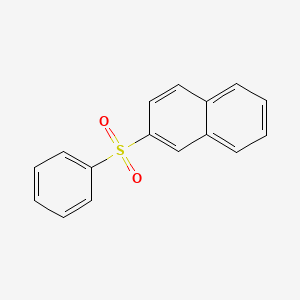 molecular formula C16H12O2S B11849396 Naphthalene, 2-(phenylsulfonyl)- CAS No. 32338-05-9