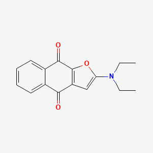 molecular formula C16H15NO3 B11849405 2-(Diethylamino)naphtho[2,3-b]furan-4,9-dione 