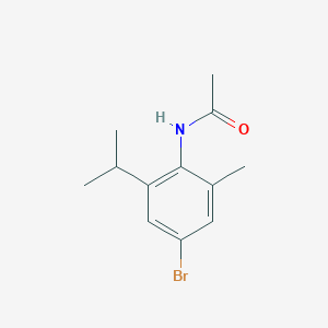 molecular formula C12H16BrNO B11849478 N-(4-Bromo-2-isopropyl-6-methylphenyl)acetamide 