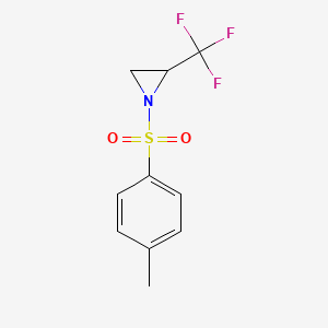 molecular formula C10H10F3NO2S B11849501 1-Tosyl-2-(trifluoromethyl)aziridine 