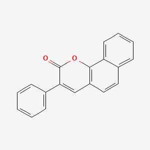 molecular formula C19H12O2 B11849586 3-phenyl-2H-benzo[h]chromen-2-one CAS No. 50493-12-4