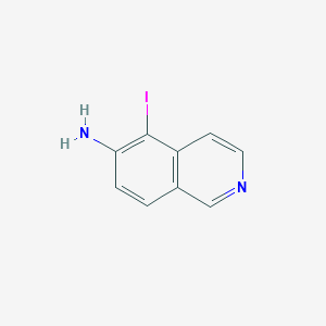 molecular formula C9H7IN2 B11849639 5-Iodoisoquinolin-6-amine CAS No. 1432754-27-2