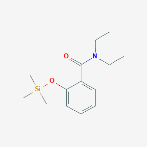 molecular formula C14H23NO2Si B11849701 N,N-Diethyl-2-((trimethylsilyl)oxy)benzamide CAS No. 88769-08-8