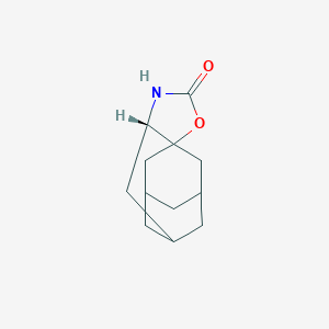 molecular formula C12H17NO2 B118498 5,9:7,10a-Dimethano-10aH-cyclononoxazol-2(3H)-one,octahydro-,(S)-(9CI) CAS No. 151131-78-1