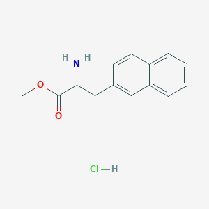 molecular formula C14H16ClNO2 B11849832 Methyl 2-amino-3-(naphthalen-2-yl)propanoate hydrochloride 