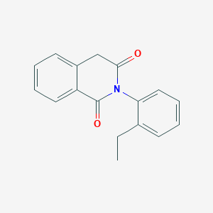 molecular formula C17H15NO2 B11849834 1,3(2H,4H)-Isoquinolinedione, 2-(2-ethylphenyl)- CAS No. 106110-77-4
