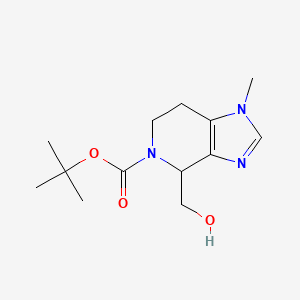 molecular formula C13H21N3O3 B11849915 tert-Butyl 4-(hydroxymethyl)-1-methyl-6,7-dihydro-1H-imidazo[4,5-c]pyridine-5(4H)-carboxylate 