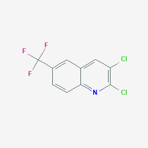 molecular formula C10H4Cl2F3N B11849980 2,3-Dichloro-6-(trifluoromethyl)quinoline 