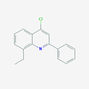 molecular formula C17H14ClN B11849994 4-Chloro-8-ethyl-2-phenylquinoline CAS No. 1155605-26-7