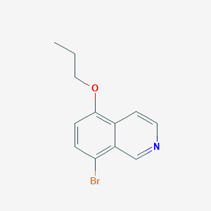 molecular formula C12H12BrNO B11850009 8-Bromo-5-propoxyisoquinoline CAS No. 820238-27-5