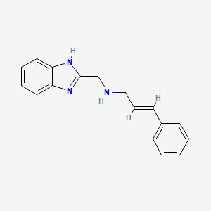 molecular formula C17H17N3 B1185004 N-(1H-benzimidazol-2-ylmethyl)-N-cinnamylamine 