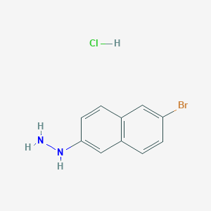 molecular formula C10H10BrClN2 B11850107 (6-Bromonaphthalen-2-yl)hydrazine hydrochloride 