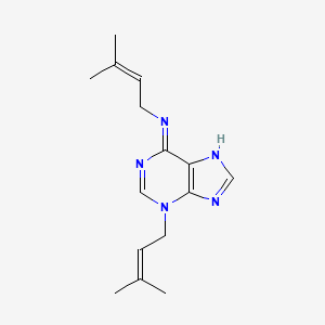 molecular formula C15H21N5 B11850142 N,3-Bis(3-methylbut-2-en-1-yl)-3H-purin-6-amine 