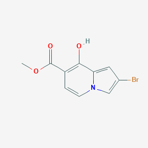 molecular formula C10H8BrNO3 B11850171 Methyl 2-bromo-8-hydroxyindolizine-7-carboxylate 