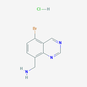 molecular formula C9H9BrClN3 B11850179 (5-Bromoquinazolin-8-yl)methanamine hydrochloride 
