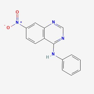 molecular formula C14H10N4O2 B11850185 7-nitro-N-phenylquinazolin-4-amine CAS No. 171744-89-1