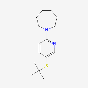 molecular formula C15H24N2S B11850197 1-(5-(tert-Butylthio)pyridin-2-yl)azepane 