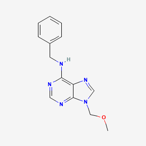 molecular formula C14H15N5O B11850208 N-Benzyl-9-(methoxymethyl)-9H-purin-6-amine CAS No. 2879-13-2