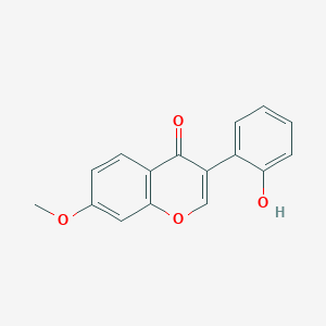 molecular formula C16H12O4 B11850218 3-(2-Hydroxyphenyl)-7-methoxy-4H-chromen-4-one CAS No. 19725-41-8