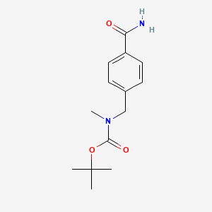 molecular formula C14H20N2O3 B11850399 tert-Butyl 4-carbamoylbenzyl(methyl)carbamate 
