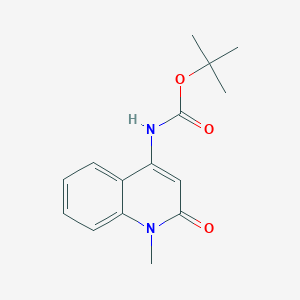 molecular formula C15H18N2O3 B11850539 tert-Butyl (1-methyl-2-oxo-1,2-dihydroquinolin-4-yl)carbamate 