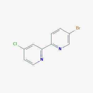 molecular formula C10H6BrClN2 B11850545 5'-Bromo-4-chloro-2,2'-bipyridine 
