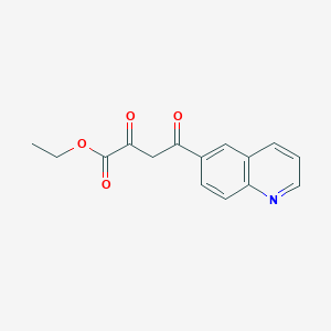 molecular formula C15H13NO4 B11850593 Ethyl 2,4-dioxo-4-(quinolin-6-yl)butanoate CAS No. 1807546-67-3