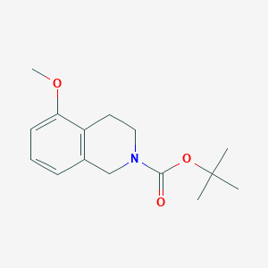 molecular formula C15H21NO3 B11850606 tert-Butyl 5-methoxy-3,4-dihydroisoquinoline-2(1H)-carboxylate 