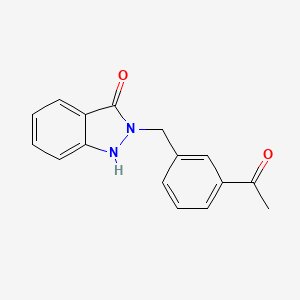 molecular formula C16H14N2O2 B11850757 2-(3-Acetylbenzyl)-1H-indazol-3(2H)-one CAS No. 89438-63-1
