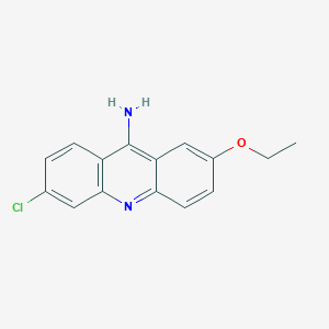 molecular formula C15H13ClN2O B11850777 6-Chloro-2-ethoxyacridin-9-amine CAS No. 855939-48-9