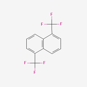 molecular formula C12H6F6 B11850801 1,5-Bis(trifluoromethyl)naphthalene 