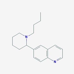 molecular formula C18H24N2 B11850859 6-(1-Butylpiperidin-2-yl)quinoline 