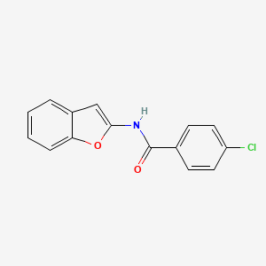 molecular formula C15H10ClNO2 B11850861 N-(Benzofuran-2-yl)-4-chlorobenzamide 