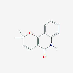 molecular formula C15H15NO2 B118510 N-Methylflindersine CAS No. 50333-13-6