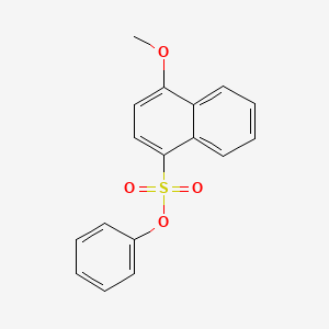 molecular formula C17H14O4S B1185100 Phenyl 4-methoxy-1-naphthalenesulfonate 