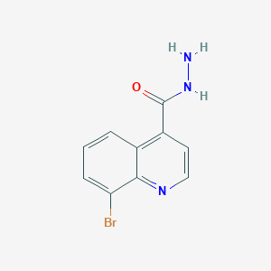 molecular formula C10H8BrN3O B11851001 8-Bromoquinoline-4-carbohydrazide CAS No. 220844-60-0