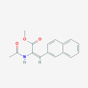 molecular formula C16H15NO3 B11851026 Methyl 2-acetamido-3-(naphthalen-2-yl)acrylate 