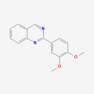 molecular formula C16H14N2O2 B11851034 2-(3,4-Dimethoxyphenyl)quinazoline 