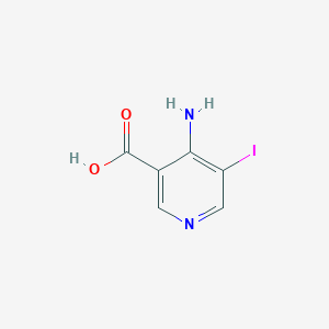molecular formula C6H5IN2O2 B11851056 4-Amino-5-iodonicotinic acid 