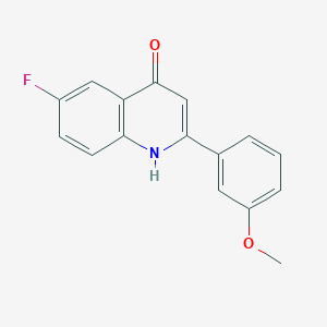 molecular formula C16H12FNO2 B11851059 6-Fluoro-2-(3-methoxyphenyl)quinolin-4(1H)-one CAS No. 828264-35-3