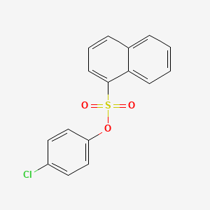 molecular formula C16H11ClO3S B1185106 4-Chlorophenyl 1-naphthalenesulfonate 