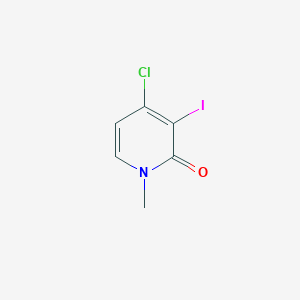 molecular formula C6H5ClINO B11851114 4-Chloro-3-iodo-1-methylpyridin-2(1H)-one 