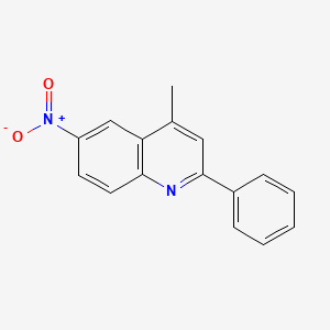 molecular formula C16H12N2O2 B11851144 4-Methyl-6-nitro-2-phenylquinoline CAS No. 6344-39-4