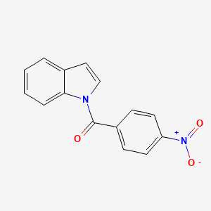 molecular formula C15H10N2O3 B11851190 (1H-indol-1-yl)(4-nitrophenyl)methanone CAS No. 22958-05-0