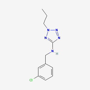 molecular formula C11H14ClN5 B1185122 N-(3-chlorobenzyl)-2-propyl-2H-tetrazol-5-amine 
